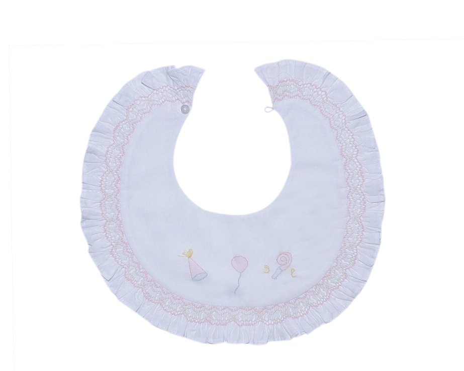 Smocked Celebration Bib