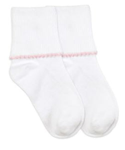 Picot Trim Sock