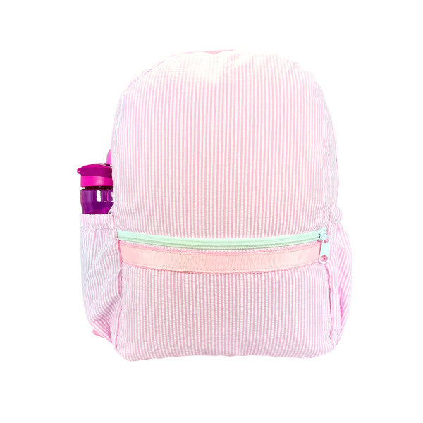 Medium Seersucker Backpacks w/ Pockets