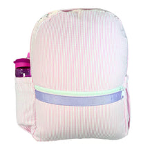 Load image into Gallery viewer, Medium Seersucker Backpacks w/ Pockets

