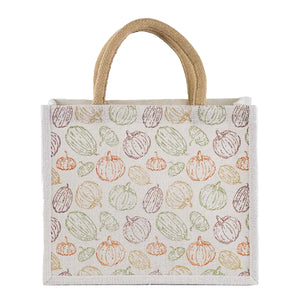 Pumpkin Jute Gift Tote