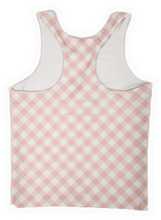 Load image into Gallery viewer, Gingham Print Athletic Tank
