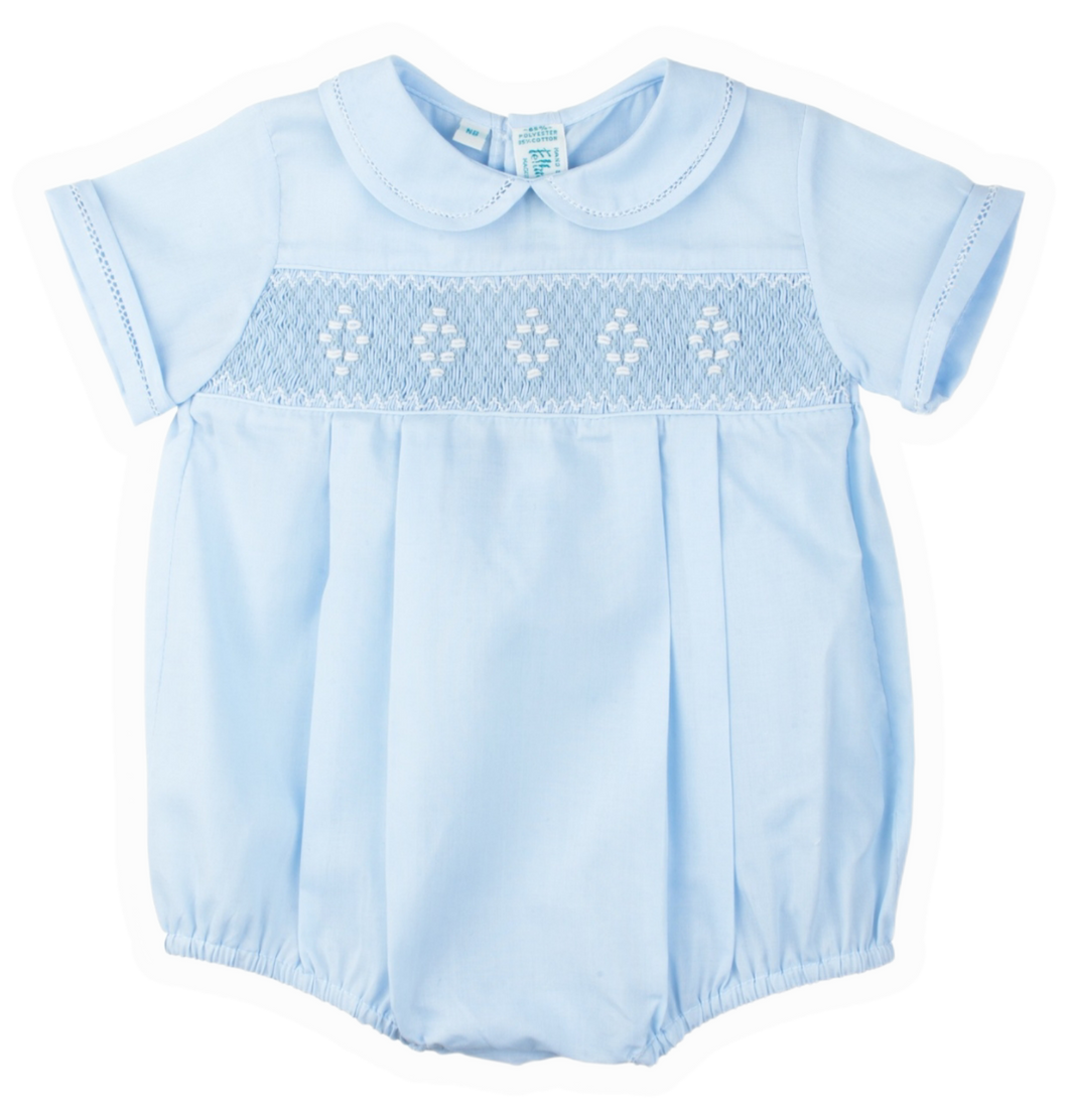 Smocked Emb Diamonds Creeper