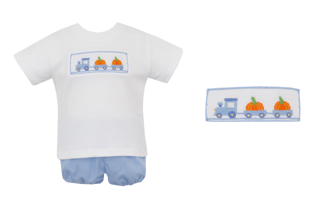 Pumpkin Truck Bloomer Set-Boy