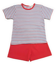 Load image into Gallery viewer, Striped Boy&#39;s Short Set
