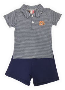 Boys Tiger Emb Short Set