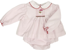 Load image into Gallery viewer, Smocked Santa Diaper Set
