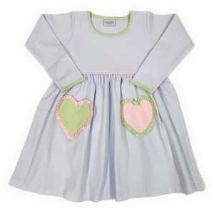 L/S Mismatched Hearts Dress