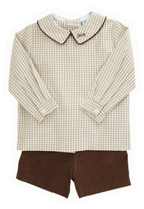 L/S Collared Gingham Shirt