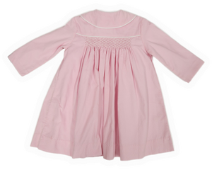 Smocked Corduroy Coat
