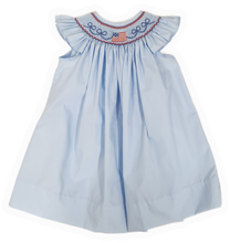 Load image into Gallery viewer, Smocked Flag Bishop Dress
