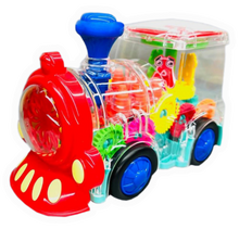 Load image into Gallery viewer, Light-Up Train Toy w/ Gears
