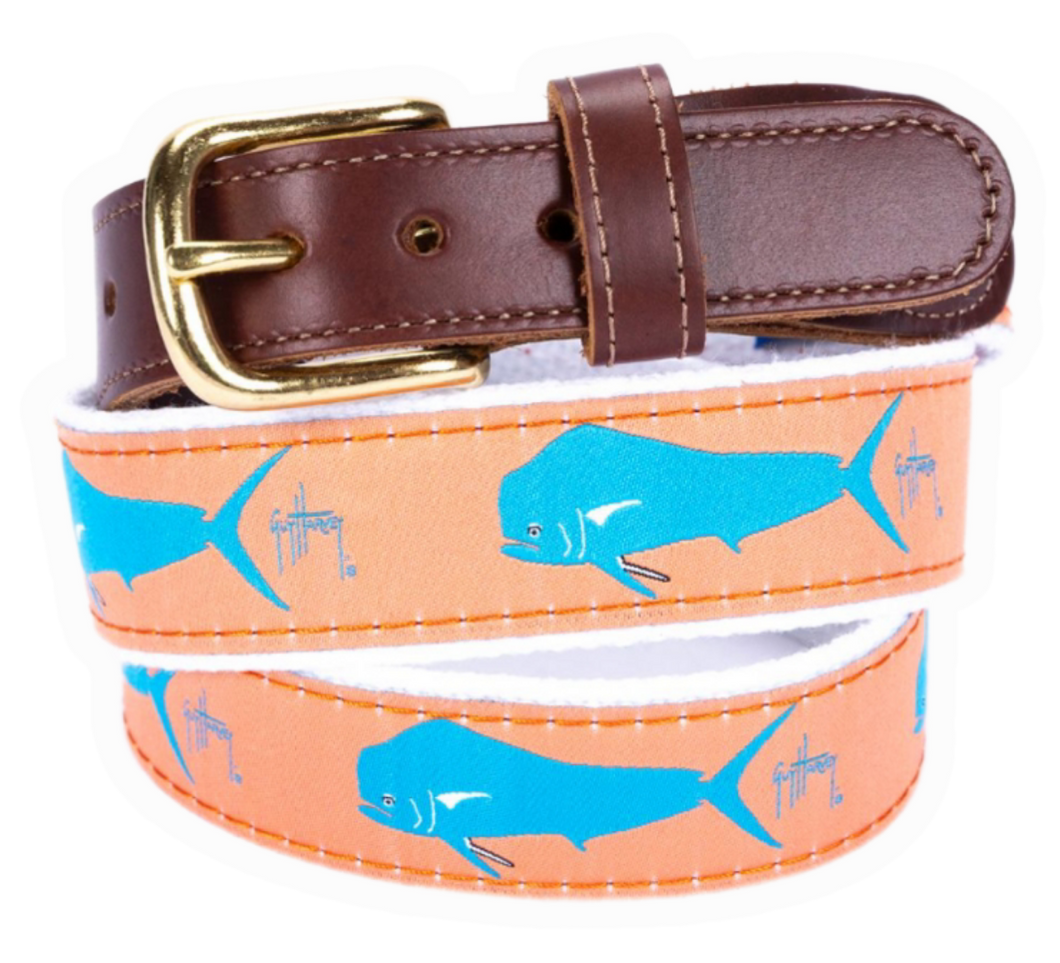 Guy Harvey Ribbon Cotton Web Belt