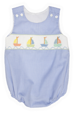 Load image into Gallery viewer, Cam Sailboat Smocked Bubble
