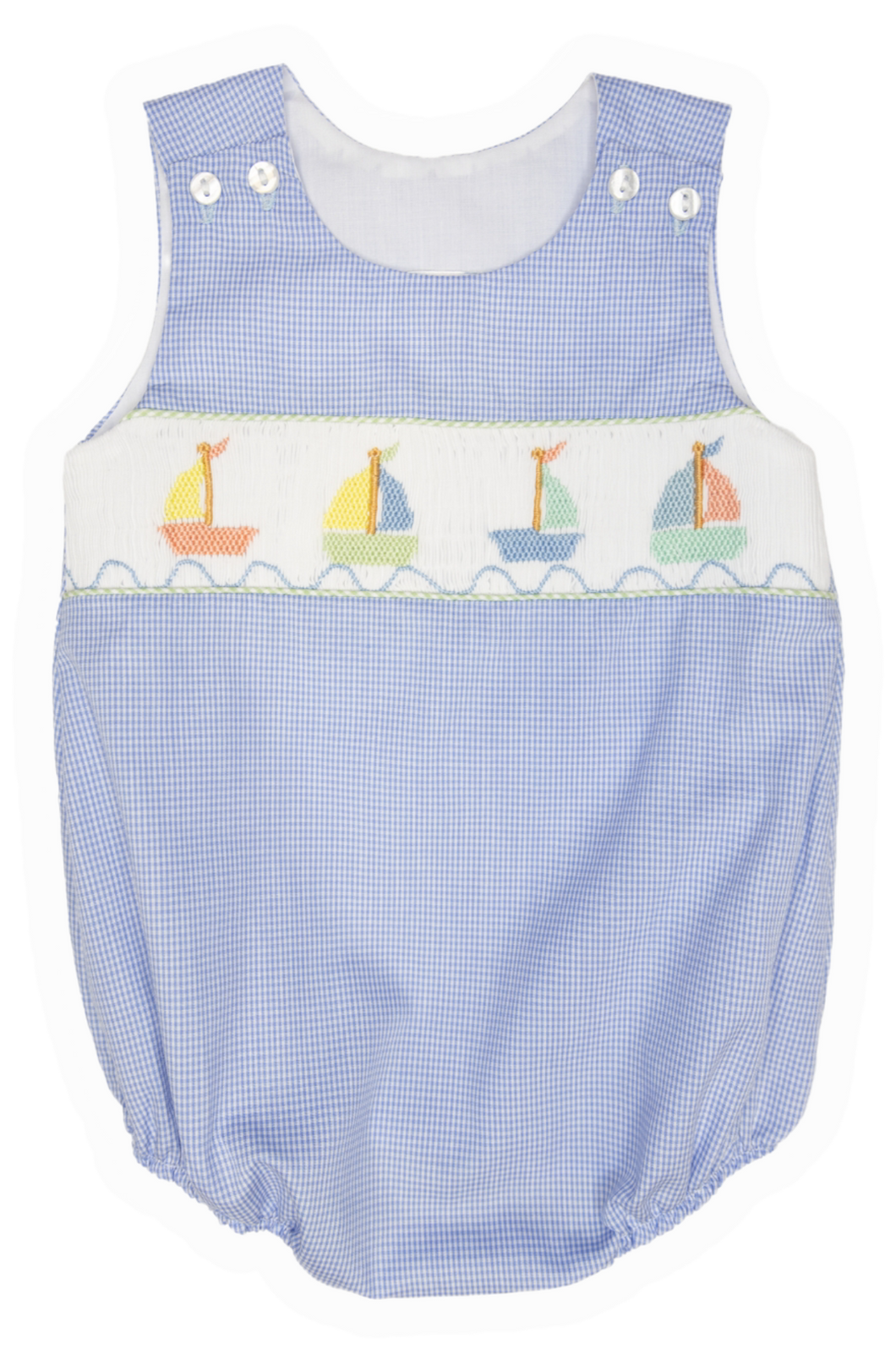 Cam Sailboat Smocked Bubble