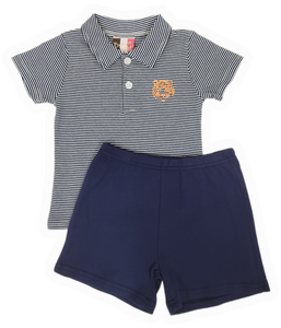 Boys Tiger Emb Short Set
