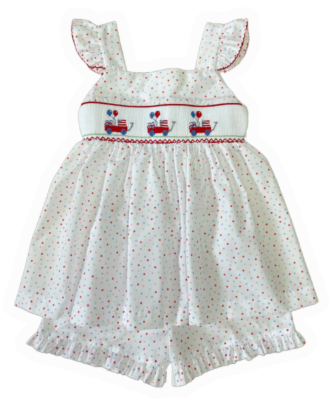 Anglesleeve Short Set - Patriotic Party Wagon