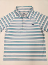 Load image into Gallery viewer, Performance Polo Navy/Teal
