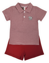 Load image into Gallery viewer, Boys Elephant Emb Short Set
