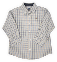 Load image into Gallery viewer, L/S Dress Shirt - Blue/Green Plaid
