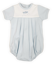 Load image into Gallery viewer, Pleated Romper w/ Airplane
