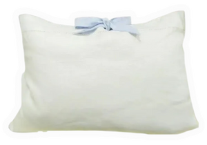Linen Pillow with Bow Tie