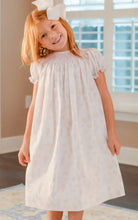 Load image into Gallery viewer, Smocked Printed Birthday Dress
