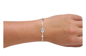 Silver Cross/Miraculous Bracelet