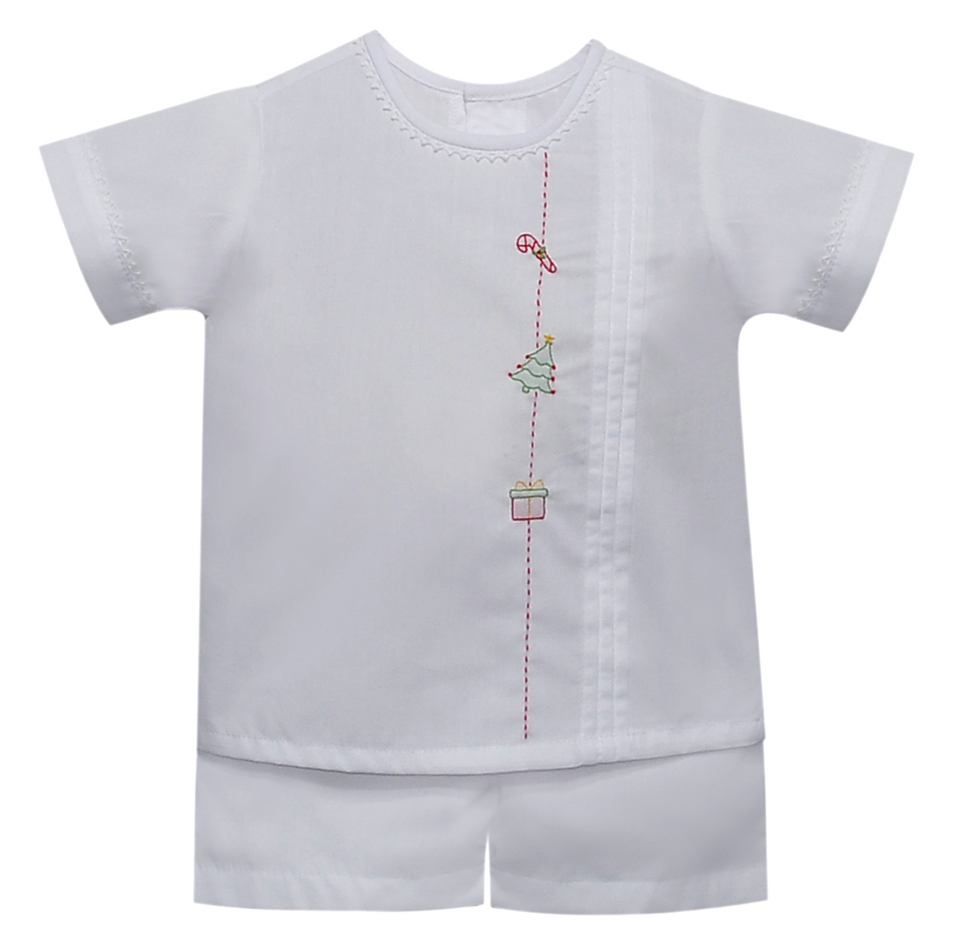 Christmas Boy Sage Short Set