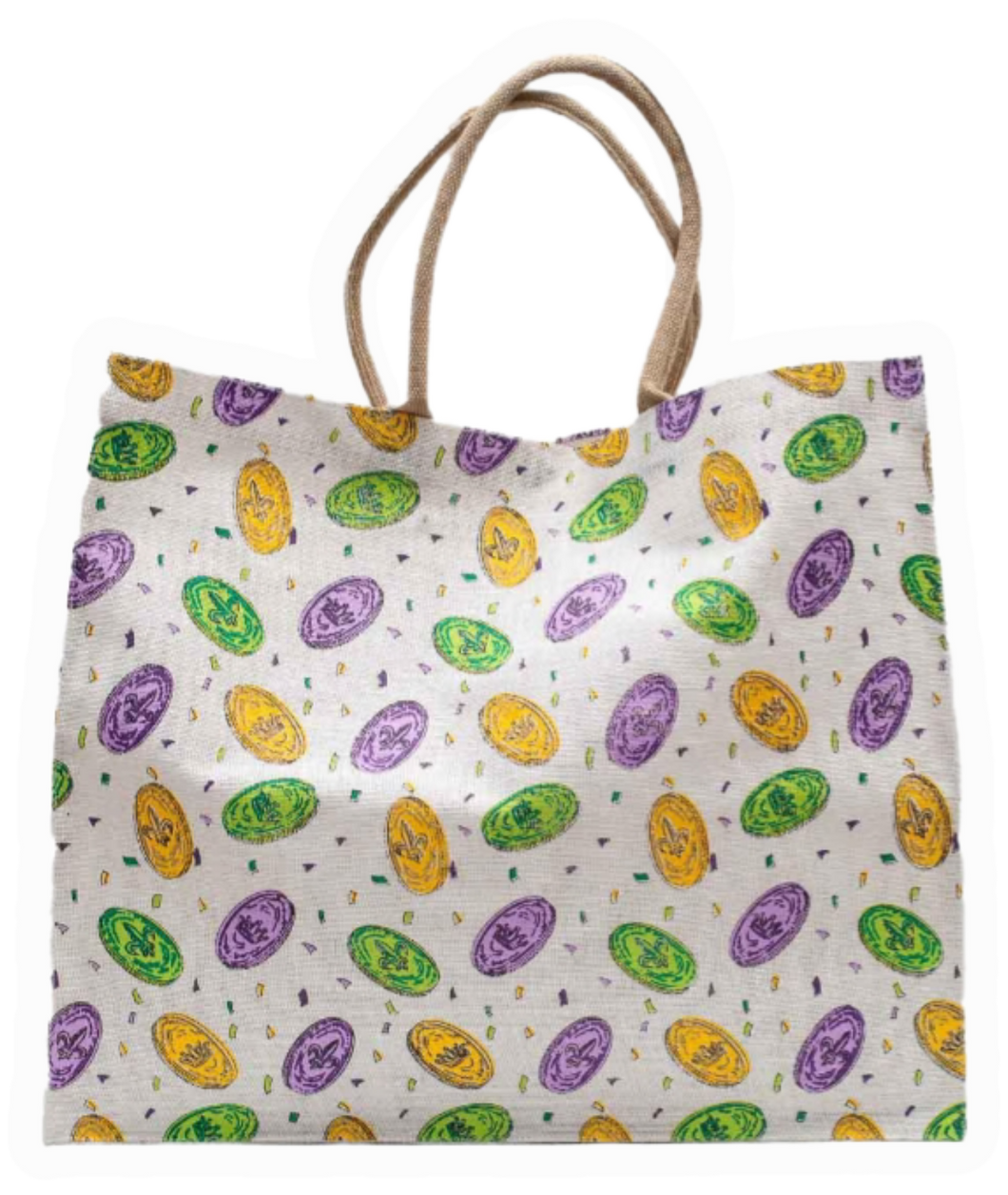 Mardi Gras Doubloon Carryall Tote