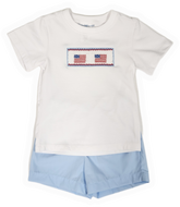 Smocked Flag Short Set