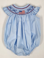 Smocked Flag Girl Bubble