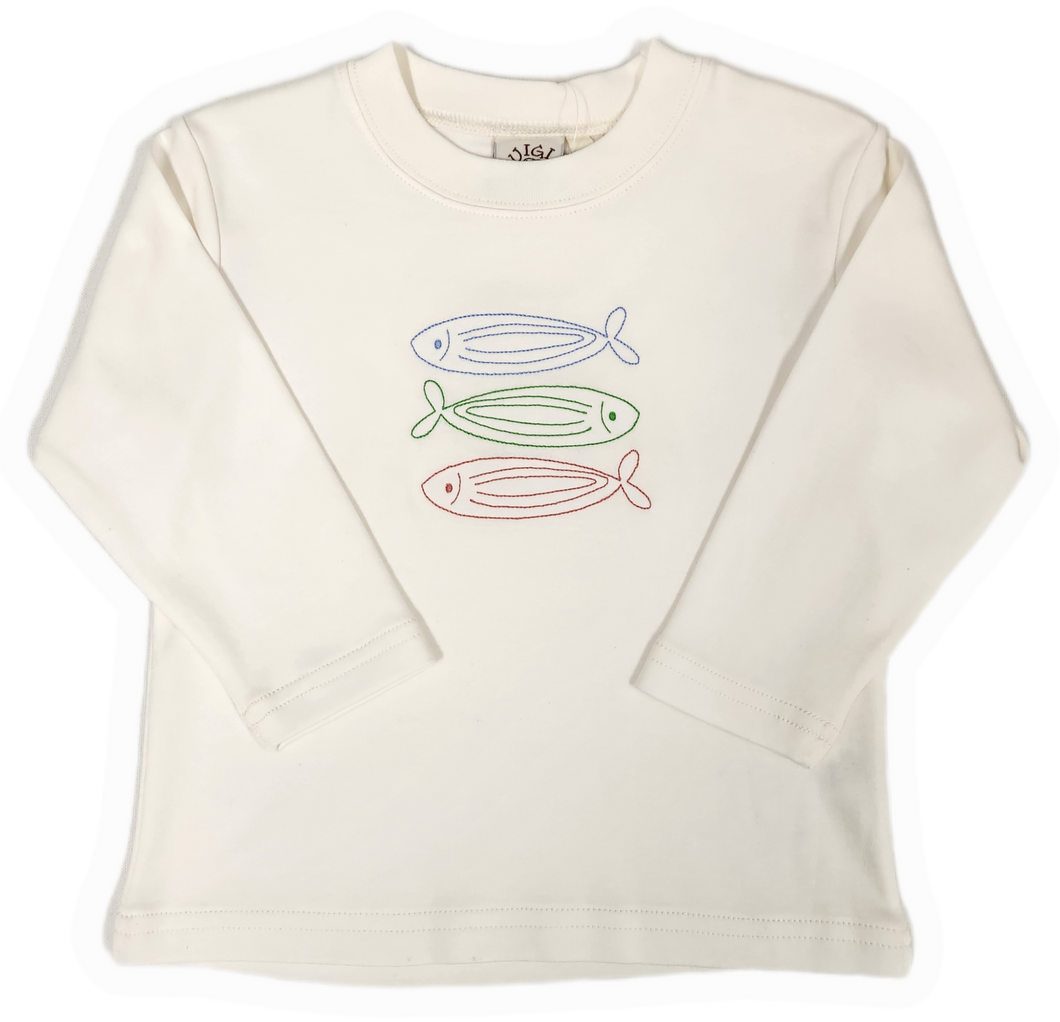 L/S Stitched Fish T-Shirt