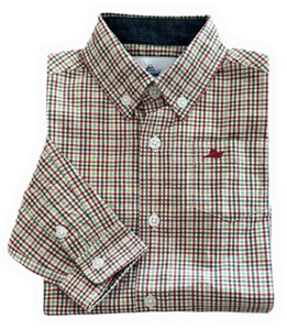 Christmas Plaid Dress Shirt
