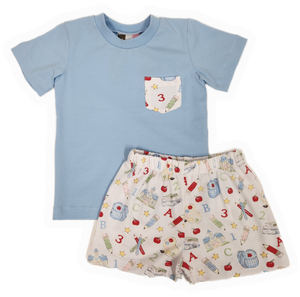 Apple a Day Boy Short Set