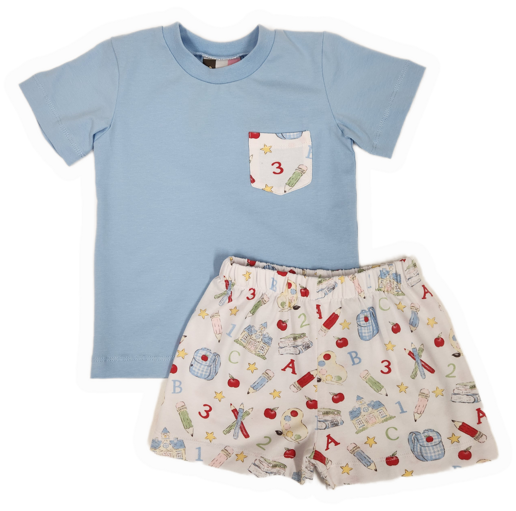 Apple a Day Boy Short Set