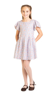 Willow Flutter-Sleeve Dress