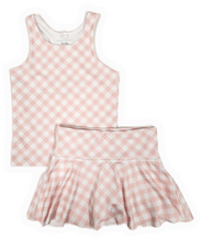 Load image into Gallery viewer, Gingham Print Athletic Skirt
