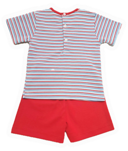 Striped Boy's Short Set