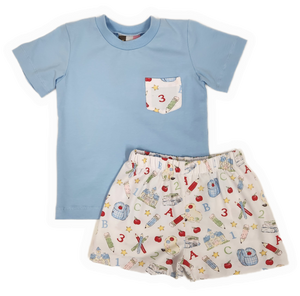 Apple a Day Boy Short Set