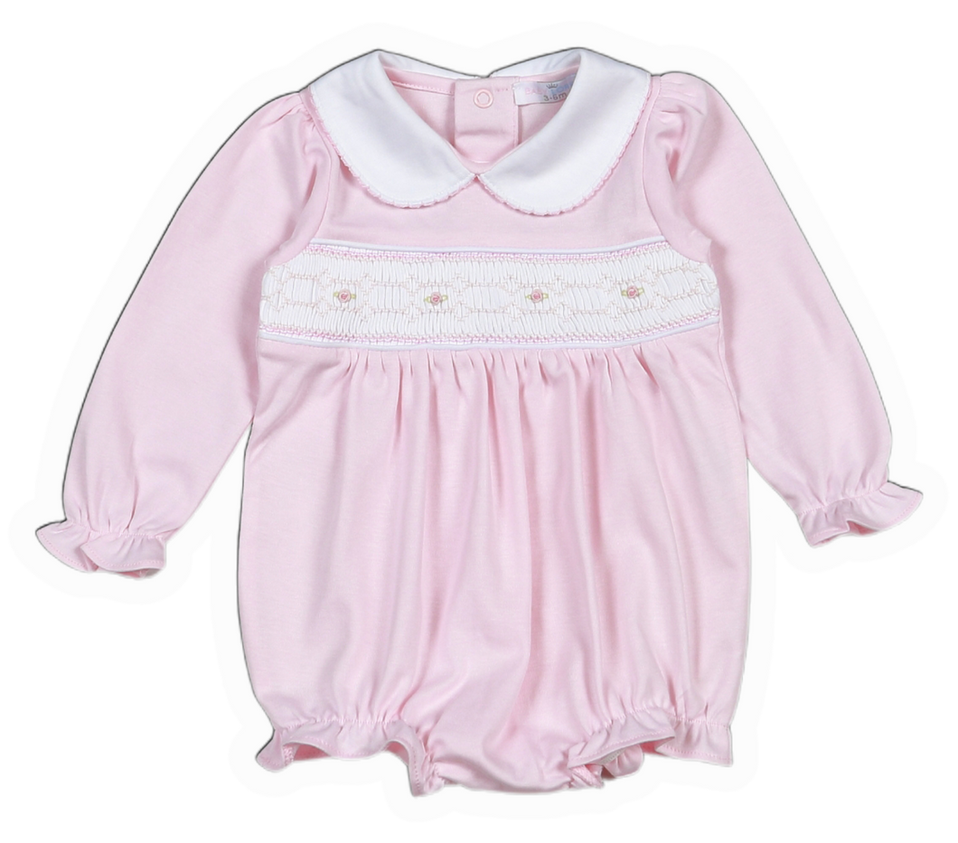 L/S Sally Smocked Bubble