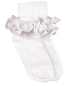 White Ruffle Sock