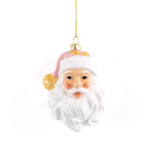 Pink Santa HoHoHo Ornament