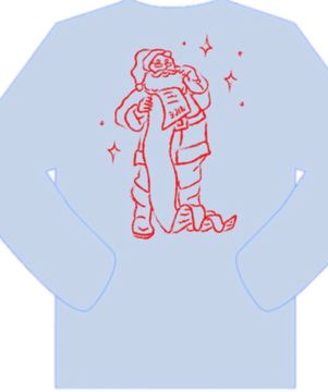 L/S Santa's Good List Tee