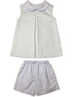 Sleeveless Peter Pan Short Set