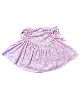 Side Tie Skirt Pink Floral