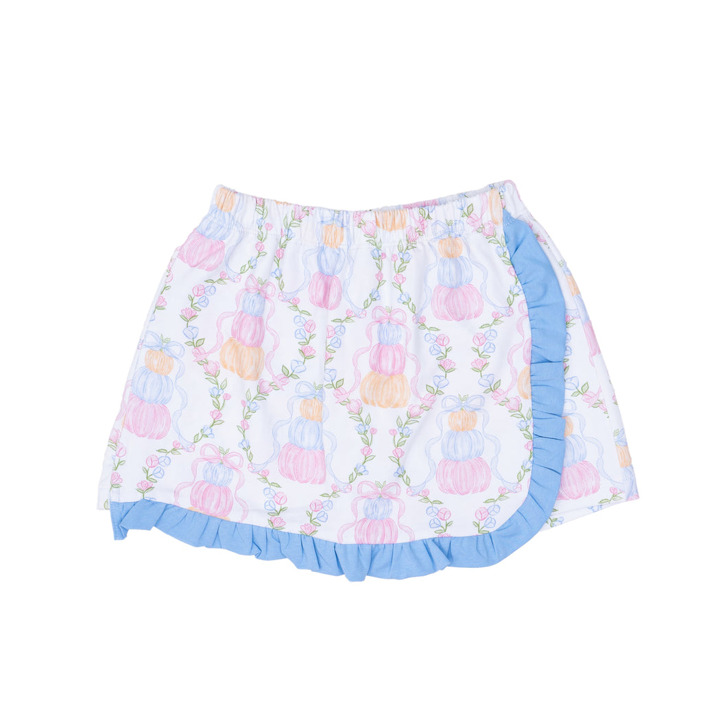 Pumpkin Trellis Evelyn Skort
