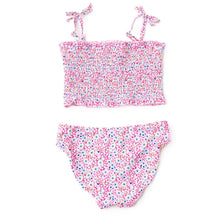 Load image into Gallery viewer, Electric Ditzy Smocked Bikini
