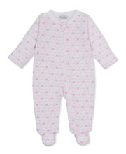 Load image into Gallery viewer, Baby Bows Print Zip Footie
