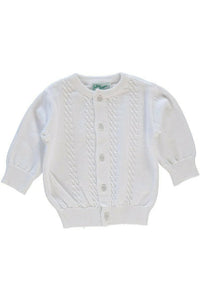 Baby Cardigan Cable Cotton
